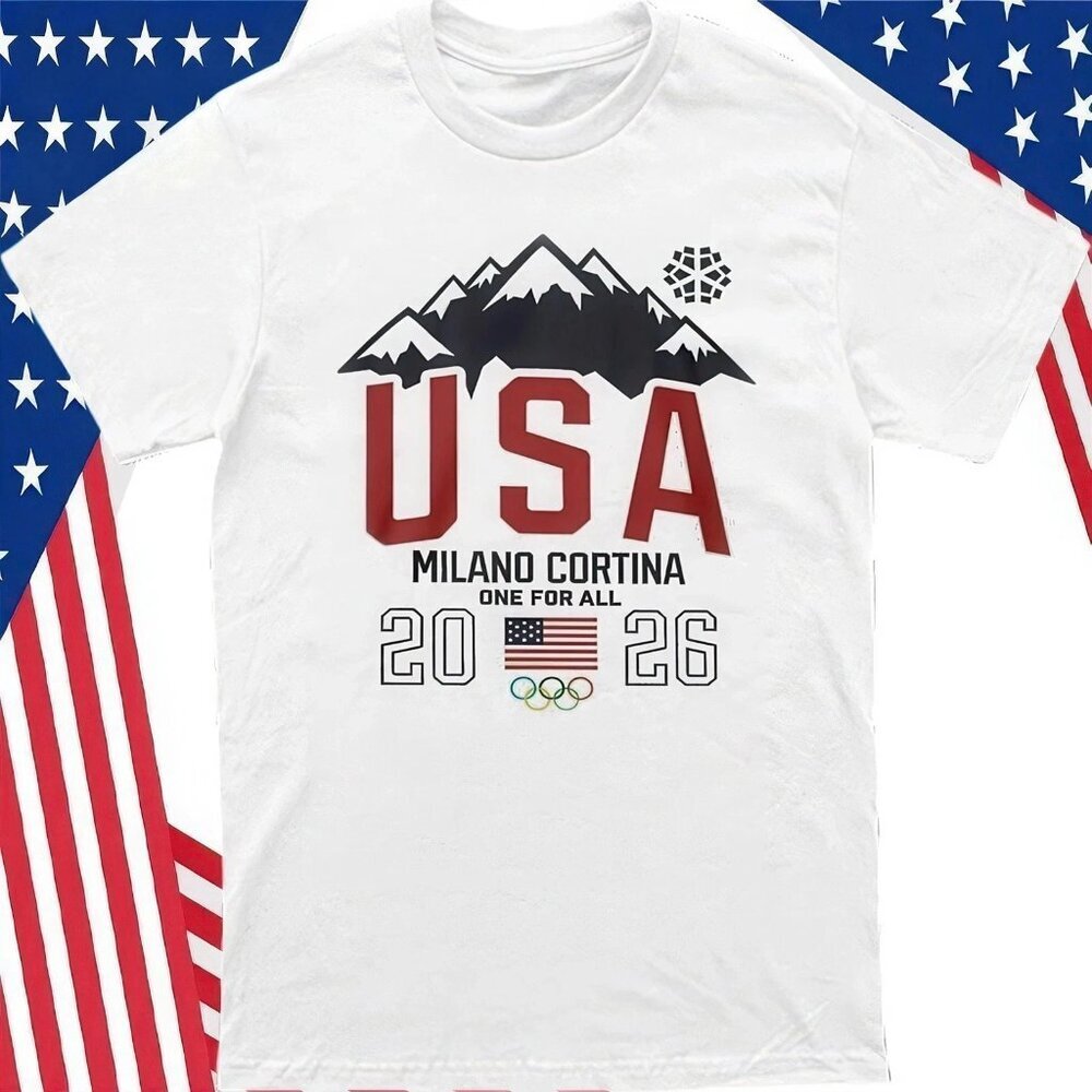 Team Usa 2026 Olympic Milano Cortina One For All Gildan Unisex T-Shirt 90
